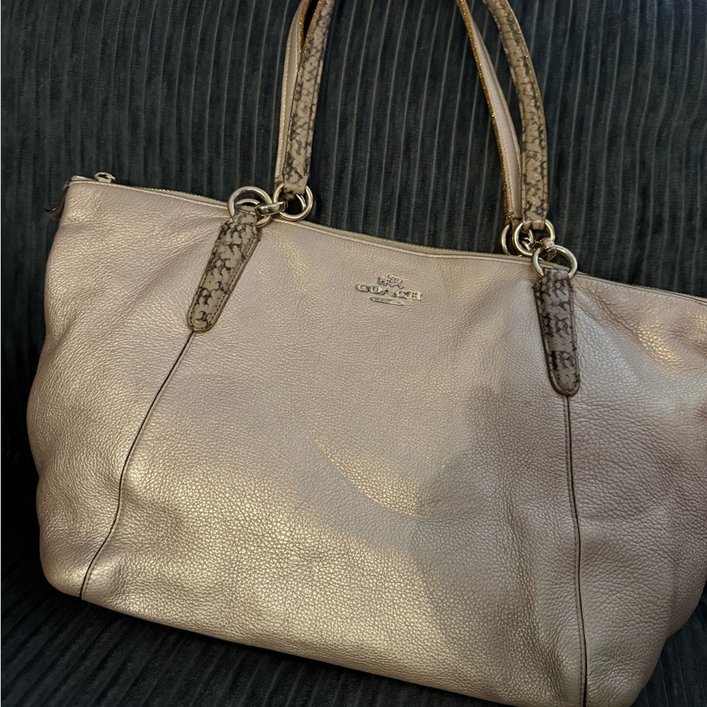 Coach Ava Bag with Snakeskin accents.